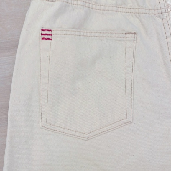 NWT Urban Outfitters BDG A-Line Cutoff Ivory High-Rise Baggy Denim shorts - Picture 8 of 13